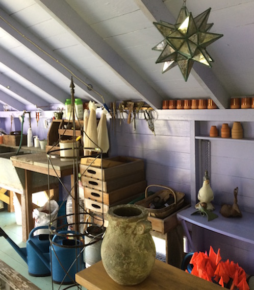 Montclair landscape designer visits the potting shed at High Elms Gardens