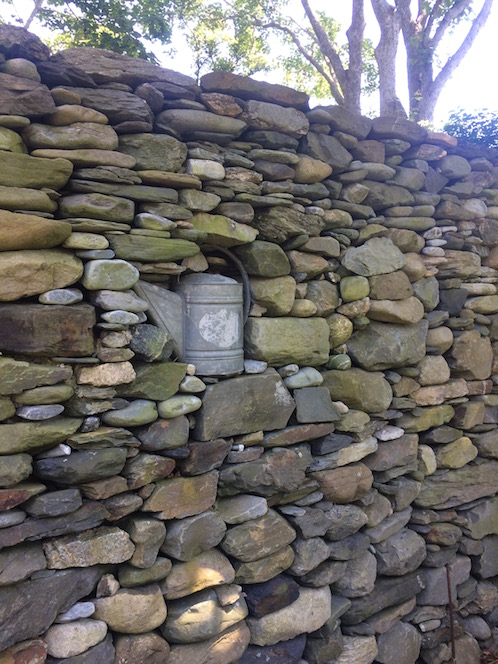 Rhode Island gardens stone wall