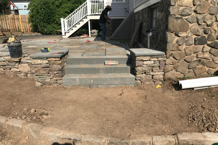 Patio Stairs Design Before